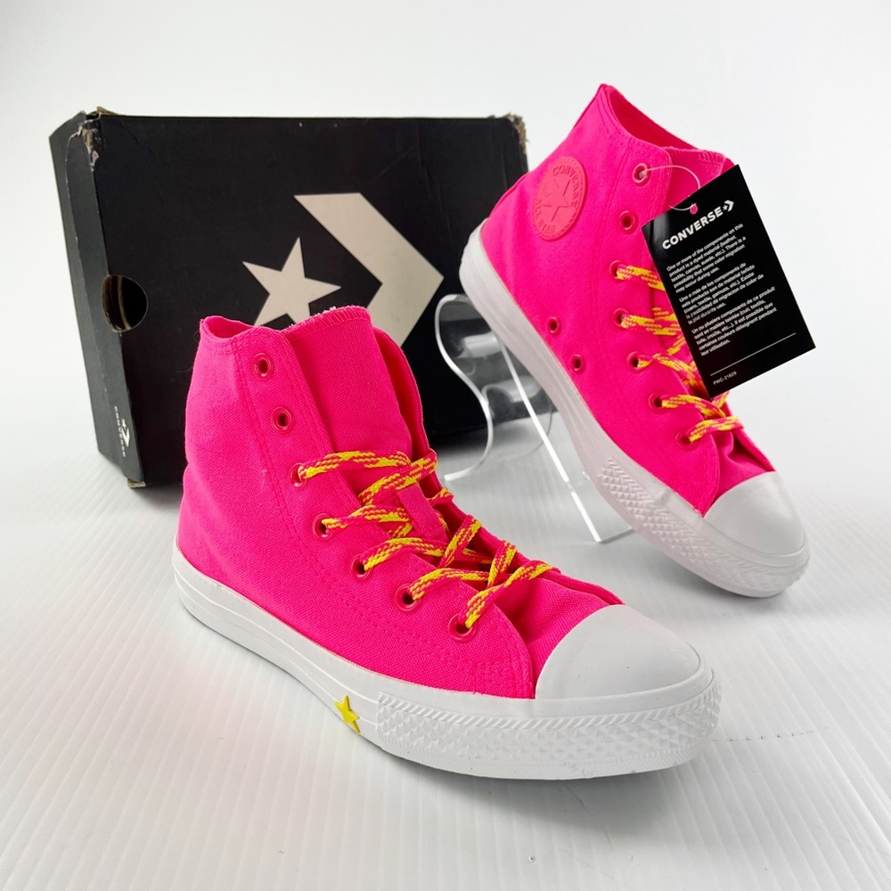 Converse Chuck Taylor All Star Racer Pink High Top Sneakers Shoes